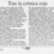 Tras la crónica roja  [artículo] Hans Ehrmann.