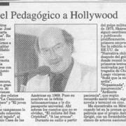 Del Pedagógico a Hollywood  [artículo] Poli Délano.