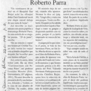 Roberto Parra  [artículo] C. R. I.