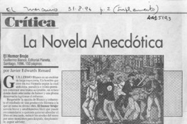 La novela anecdótica  [artículo] Javier Edwards Renard.