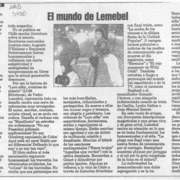 El mundo de Lemebel  [artículo] Martín Ruiz.