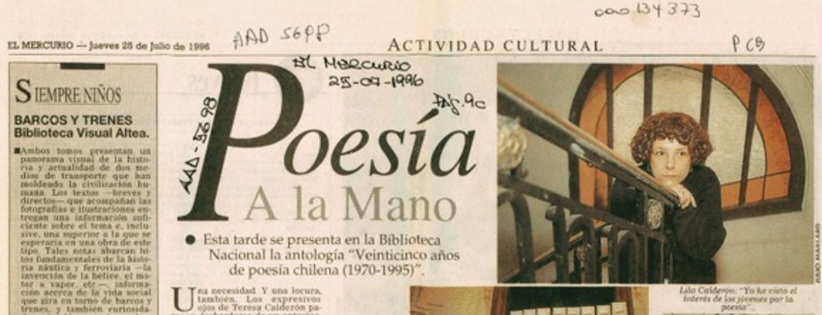 Poesía a la mano