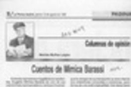 Cuentos de Mimica Barassi  [artículo] Marino Muñoz Lagos.