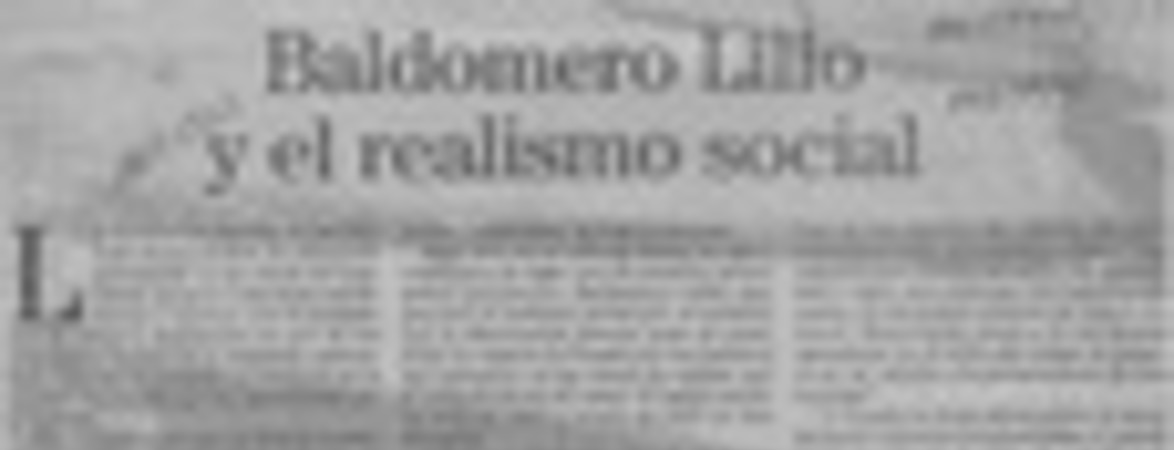 Baldomero Lillo y el realismo social  [artículo] Lautaro Robles.