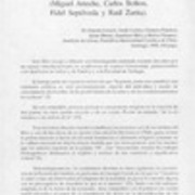 La inquietud religiosa en la obra de cuatro poetas chilenos contemporáneos  [artículo] Ernesto Livacic.