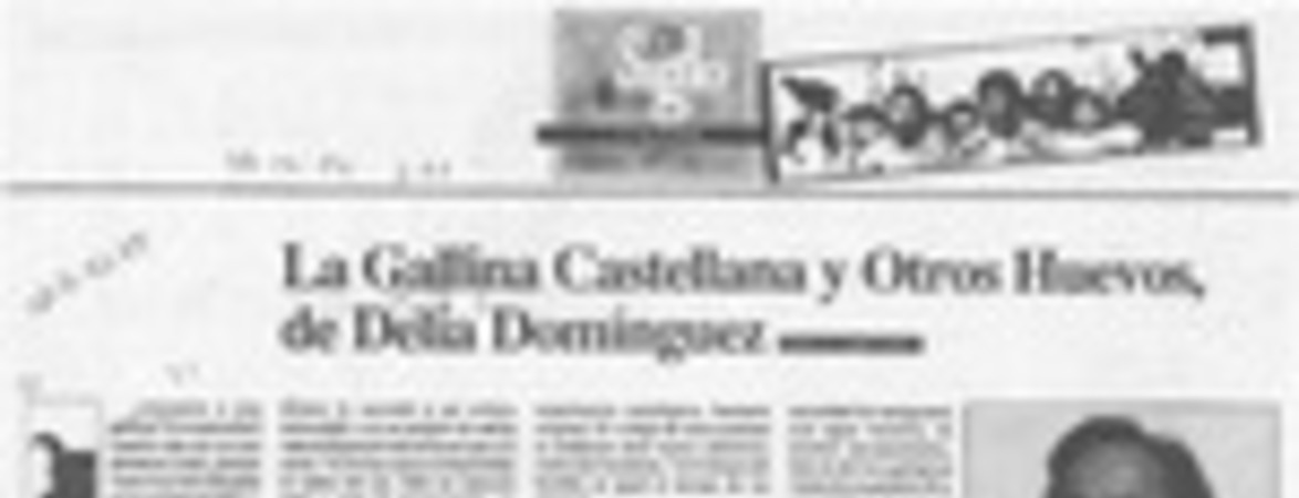 La gallina castellana y otros huevos, de Delia Domínguez  [artículo] Ximena Adriasola.