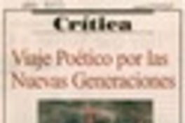 Viaje poético por las nuevas generaciones