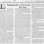 Releyendo a Oyarzún  [artículo] Filebo.