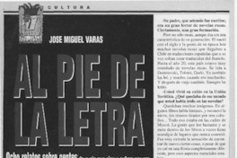 Al pie de la letra  [artículo] Carolina Díaz.