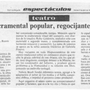 Autosacramental popular, regocijante y "naif"  [artículo] Pedro Labra.