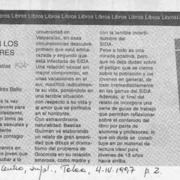 Donde vuelan los cóndores  [artículo].