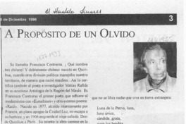A propósito de un olvido  [artículo] E. J.