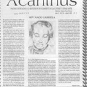Hoy nació Gabriela  [artículo] Amparo Pozo.