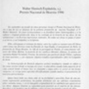 Walter Hanisch Espíndola, Premio Nacional de Historia 1996  [artículo] Marciano Barrios Valdés.