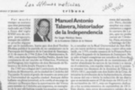 Manuel Antonio Talavera, historiador de la Independencia