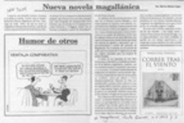 Nueva novela magallánica  [artículo] Marino Muñoz Lagos.