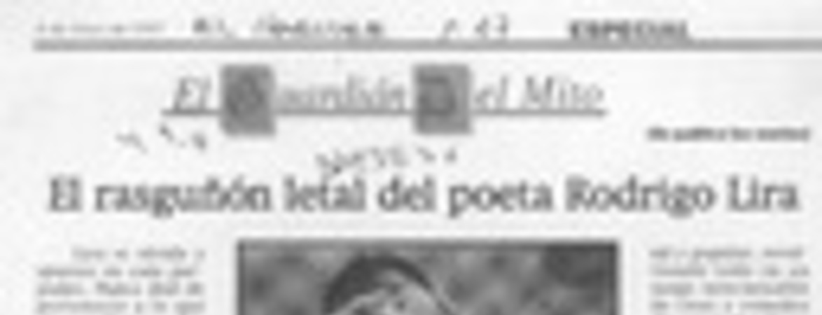 El rasguñón letal del poeta Rodrigo Lira  [artículo] Yanko González Cangas.