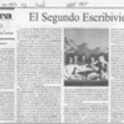 El segundo escribiviente  [artículo] Javier Edwards Renard.