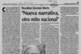" Nueva narrativa, otro mito nacional"  [artículo] Hernán Soto.