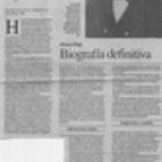 Biografía definitiva  [artículo] Jorge Barros T.