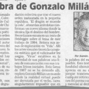La obra de Gonzalo Millán  [artículo] Ramón Riquelme.