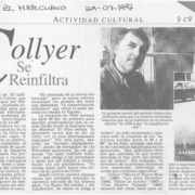 Collyer se reinfiltra  [artículo].