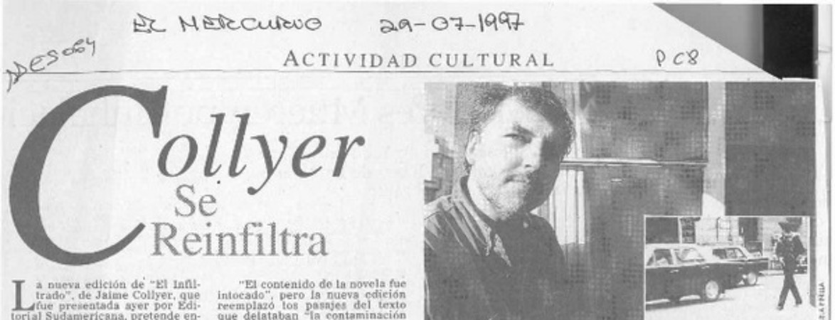 Collyer se reinfiltra  [artículo].