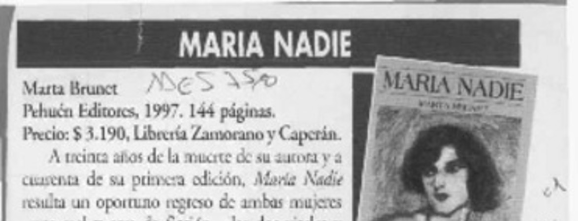 María nadie