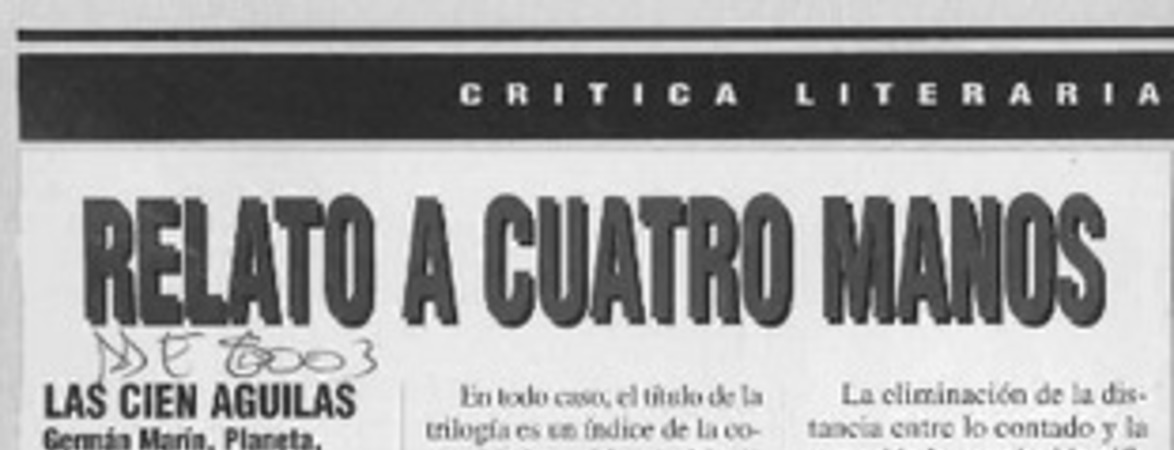 Relato a cuatro manos