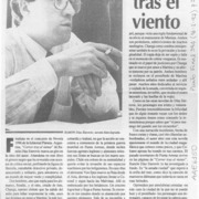 Correr tras el viento  [artículo] Hernán Soto.