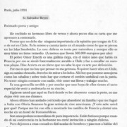 Carta de Vicente Huidobro a Salvador Reyes