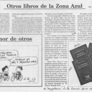 Otros libros de la Zona Azul  [artículo] Marino Muñoz Lagos.