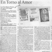 En torno al amor  [artículo] Patricio Lizama A.