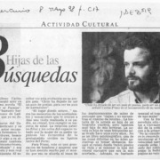 Hijas de las búsquedas  [artículo].