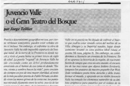 Juvencio Valle o el gran teatro del bosque