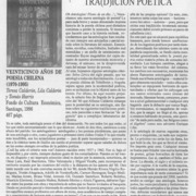 Una nueva tra(d)ición poética