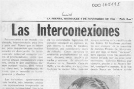 Las interconexiones  [artículo] Jorge Edwards.