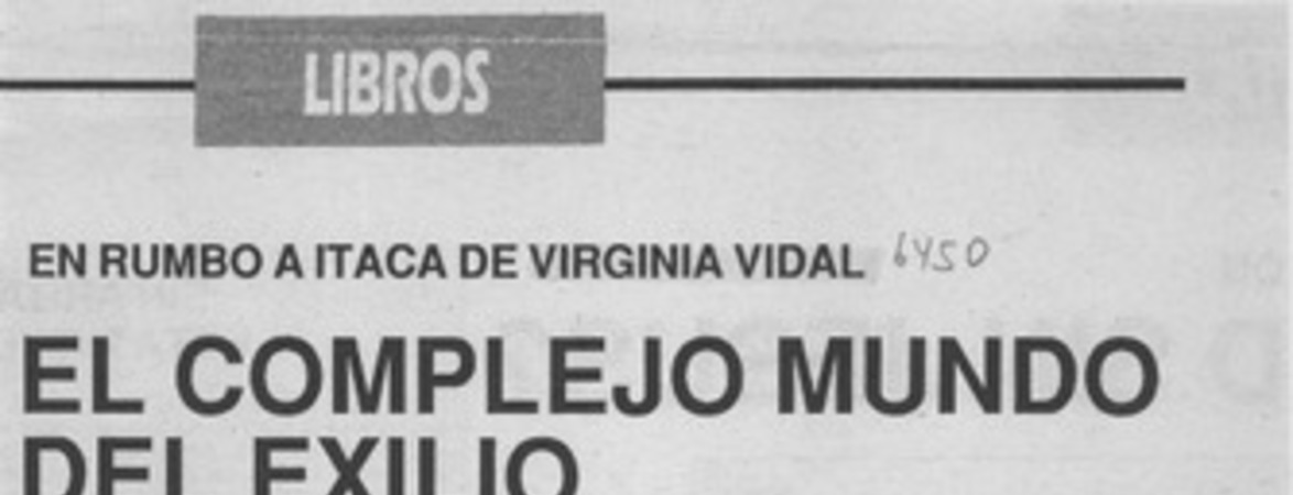El Complejo mundo del exilio