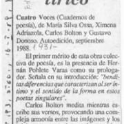 Cuarteto lírico  [artículo] G. Angelcos.