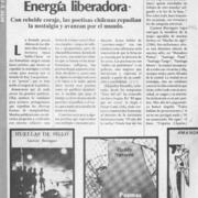 Energía liberadora  [artículo] Virginia Vidal.