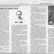El suicidio de Violeta Parra  [artículo] Tizio.