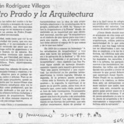 Pedro Prado y la arquitectura  [artículo] Hernán Rodríguez Villegas.