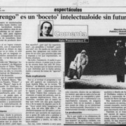 "Marengo" es un "boceto" intelectualoide sin futuro  [artículo] Italo Passalacqua C.