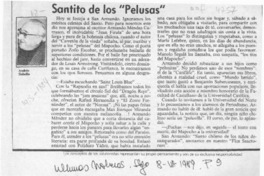 Santito de los "pelusas"