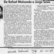 De Rafael Maluenda a Jorge Sasía  [artículo] Antonio Rojas Gómez.