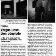 Vargas Llosa, bien adaptado