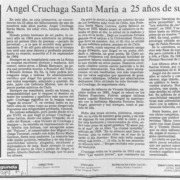 Angel Cruchaga Santa María a 25 años de su muerte  [artículo] Fernando de la Lastra Bernales.