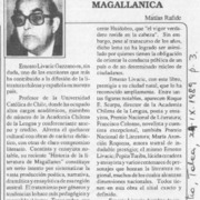 Ernesto Livacic y la literatura magallánica  [artículo] Matías Rafide.