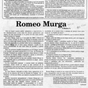 Romeo Murga  [artículo] F. Molina A.