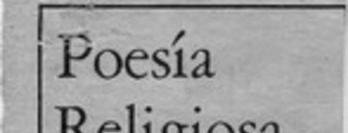 Poesía religiosa al por mayor